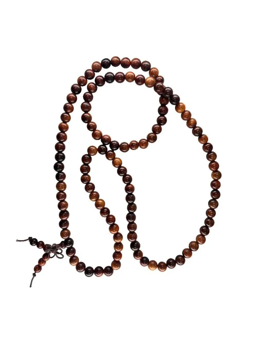 Natural Suanzhi Rosewood Mala Prayer 108 Beads 8mm Necklace Bracelet 32.8g